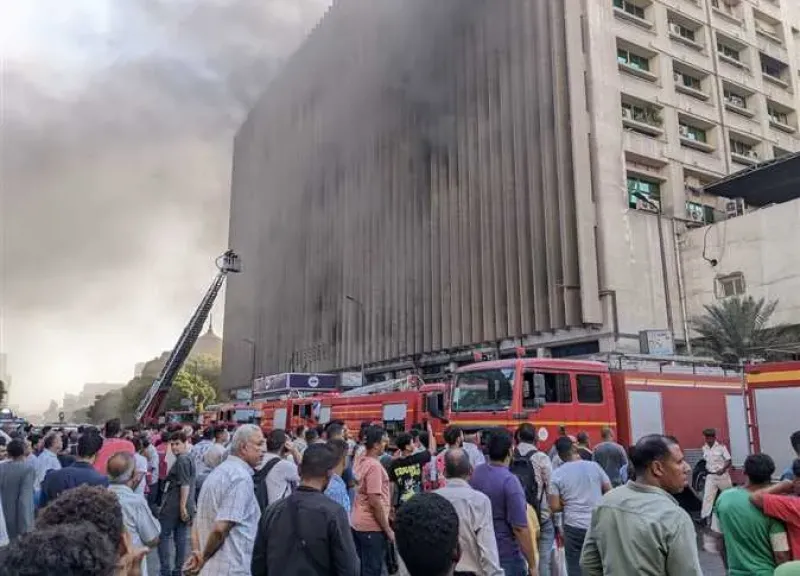 حريق سنترال رمسيس