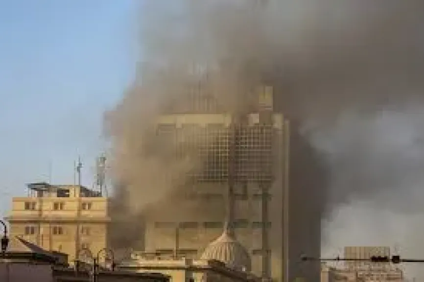 حريق سنترال رمسيس