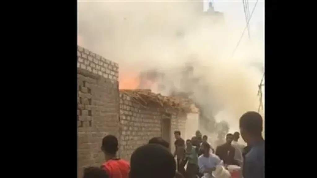 حرائق قرية برخيل
