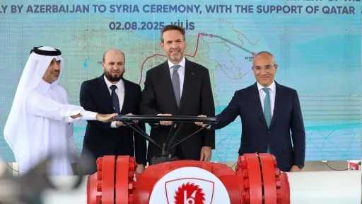 تفاصيل افتتاح خط الغاز الإقليمي...