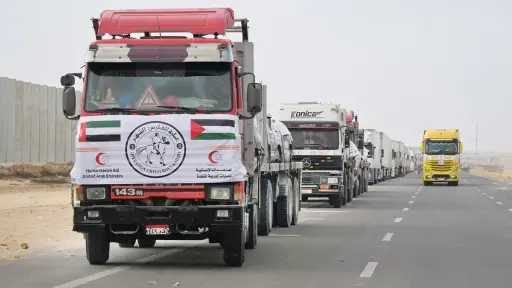 الإمارات تواصل دعم غزة: قوافل...