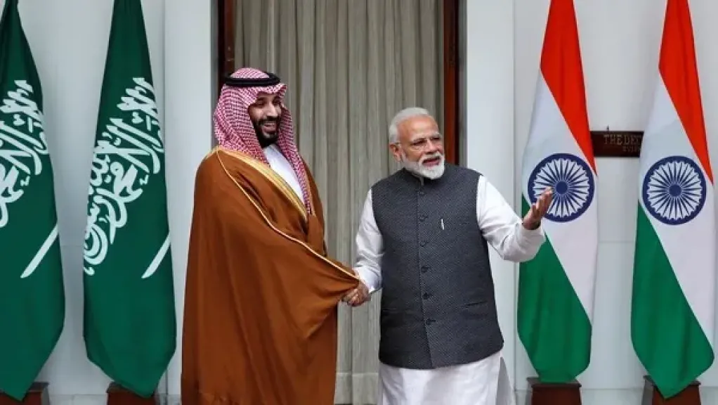 الأمير محمد بن سلمان ورئيس الوزراء الهندي ناريندرا مودي