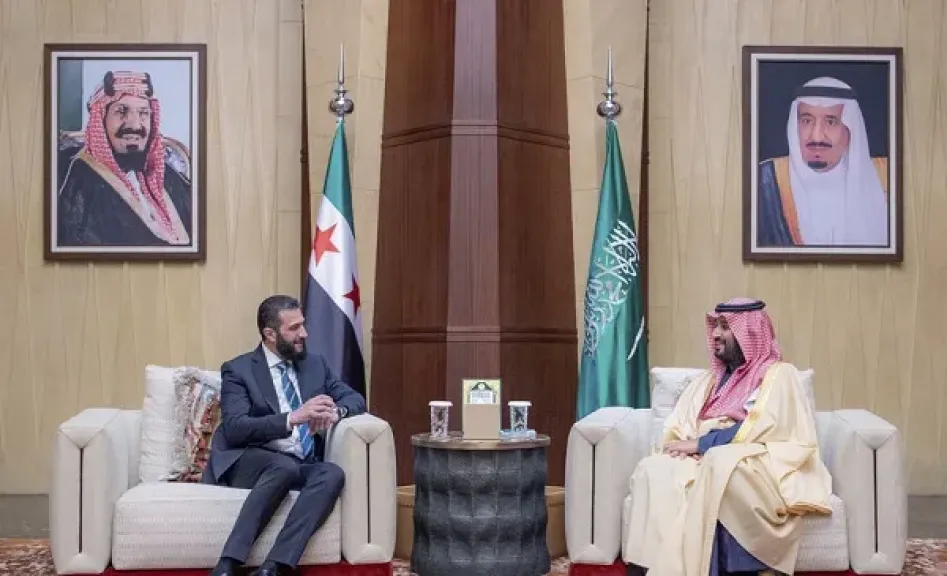 الأمير محمد بن سلمان والرئيس السوري أحمد الشرع