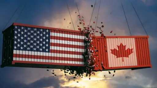 رسوم ترامب تزلزل التجارة الكندية.....