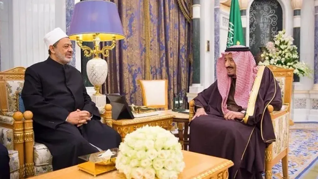 شيخ الأزهر وخادم الحرمين الشريفين