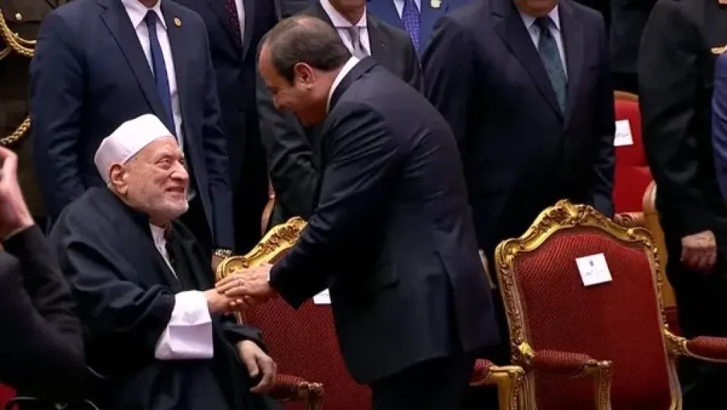 الرئيس السيسي وأحمد عمر هاشم