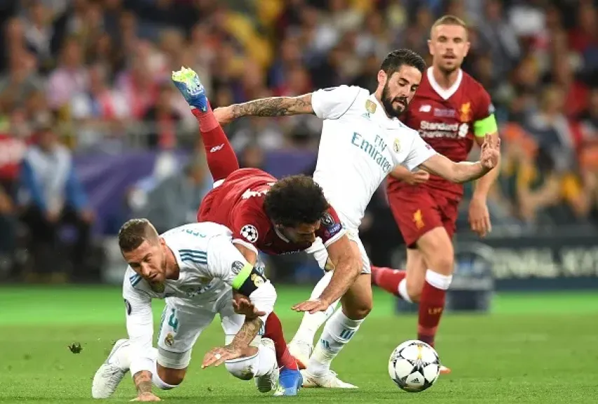 محمد صلاح أمام ريال مدريد