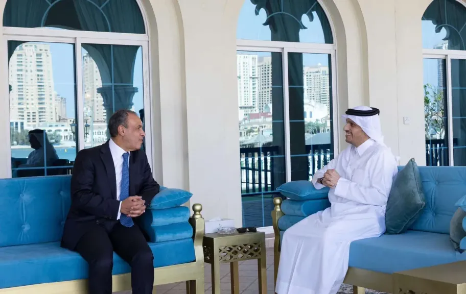 وزير الخارجية ونظيره القطري