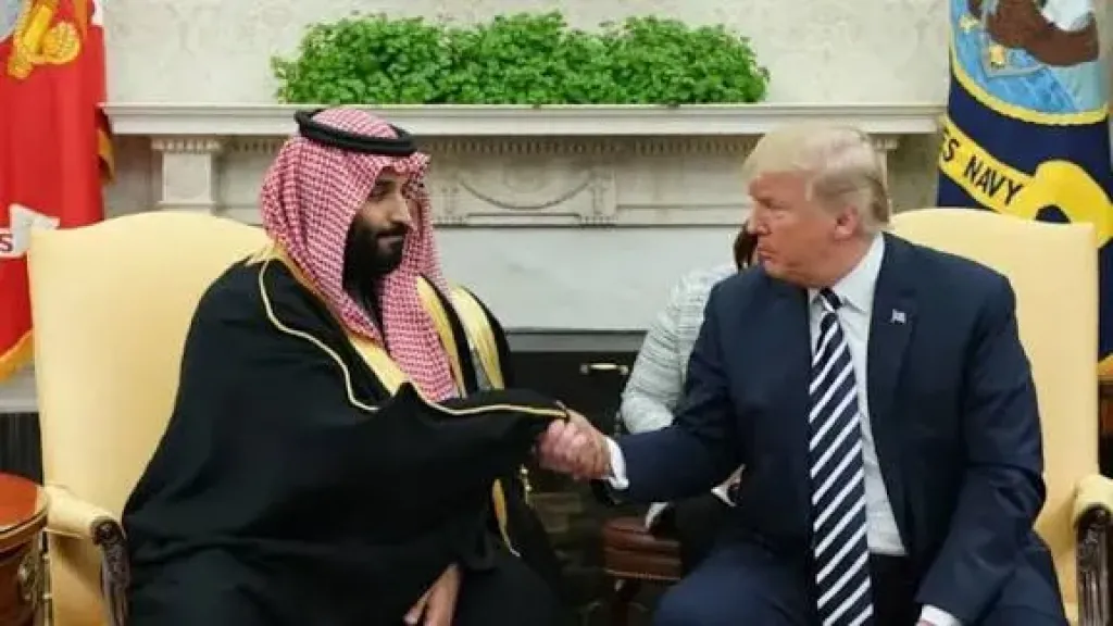 ولي العهد والرئيس الأمريكي