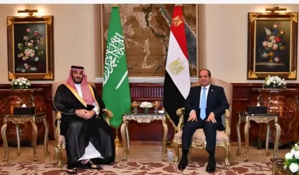 الرئيس السيسي وولي عهد السعودية محمد بن سلمان