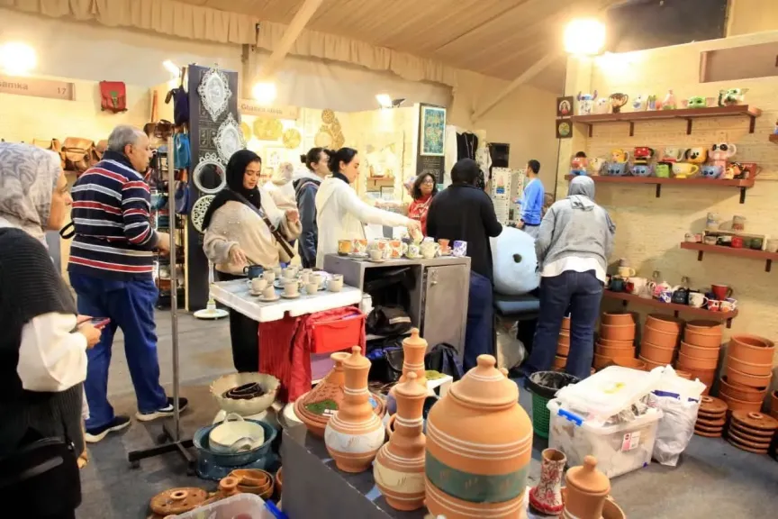 جهاز تنمية المشروعات يفتتح المرحلة الثانية من معرض تراثنا